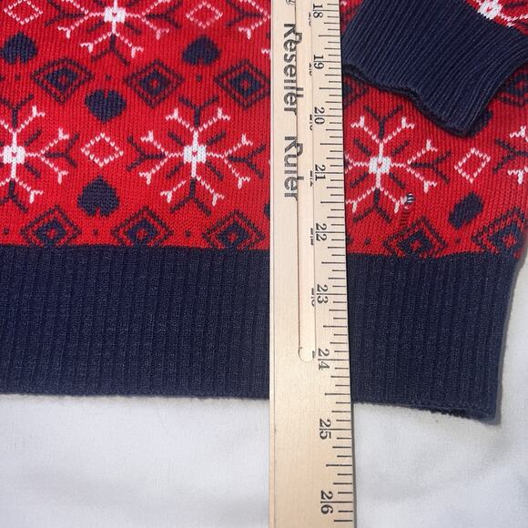 You Look Ugly Today Christmas Sweater Adult Size S Red Blue Fair Isle Holiday - Picture 5 of 11